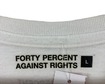 FORTY Percent Against RIGHT (FPAR) Spellout Japanesebrand Tee - Etsy