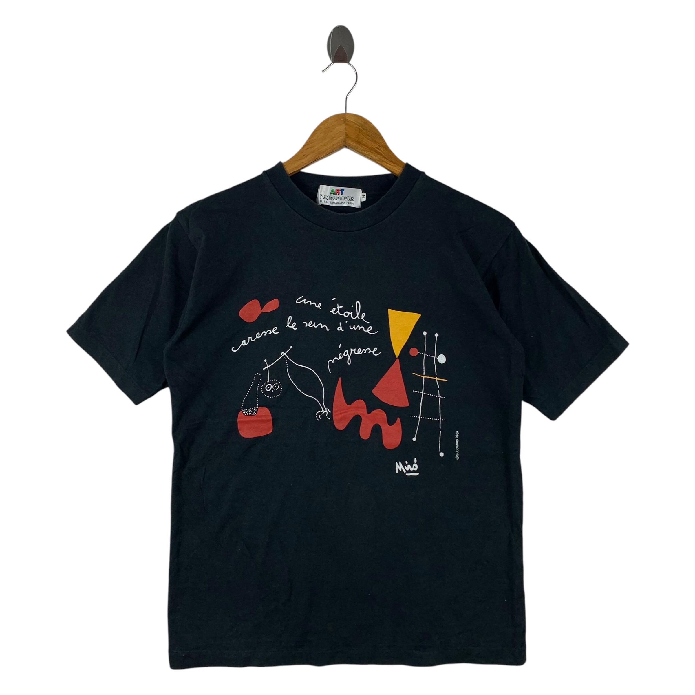 ヴィンテージ 90 年代 Suc JOAN MIRO アートプリント T シャツ - Etsy 日本