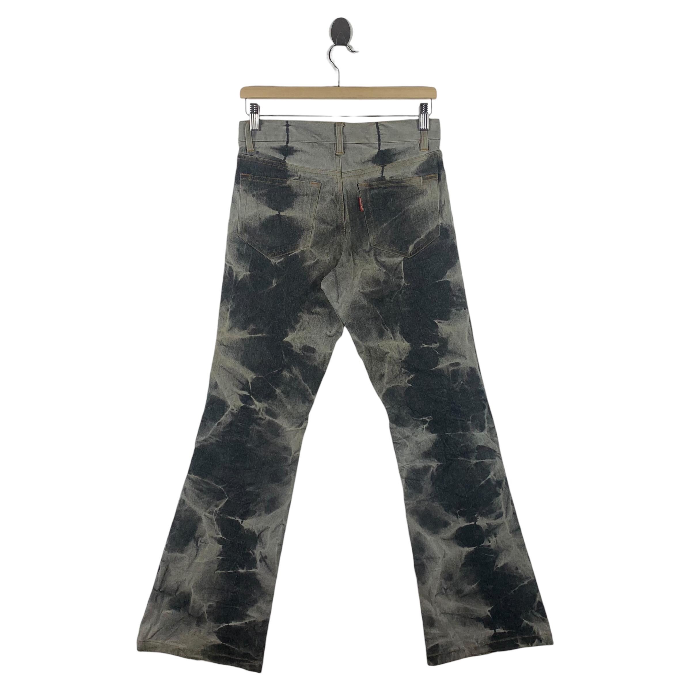 パンツ \"TORNADO MART\"Coating Design Flare Pants Tornado Mart Crocodile Skin Flared Lace-Up Pants – Paroxa