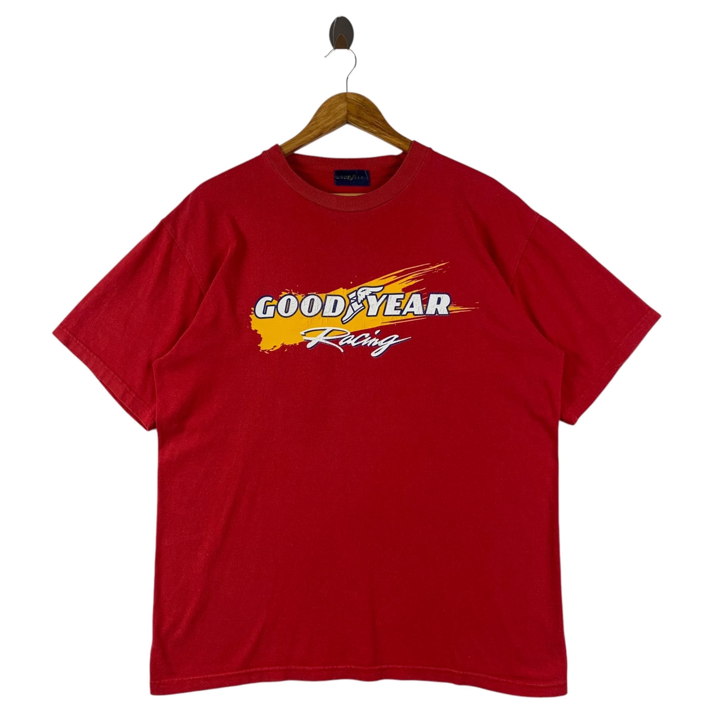 Vintage GOODYEAR Racing Red Tee - Etsy
