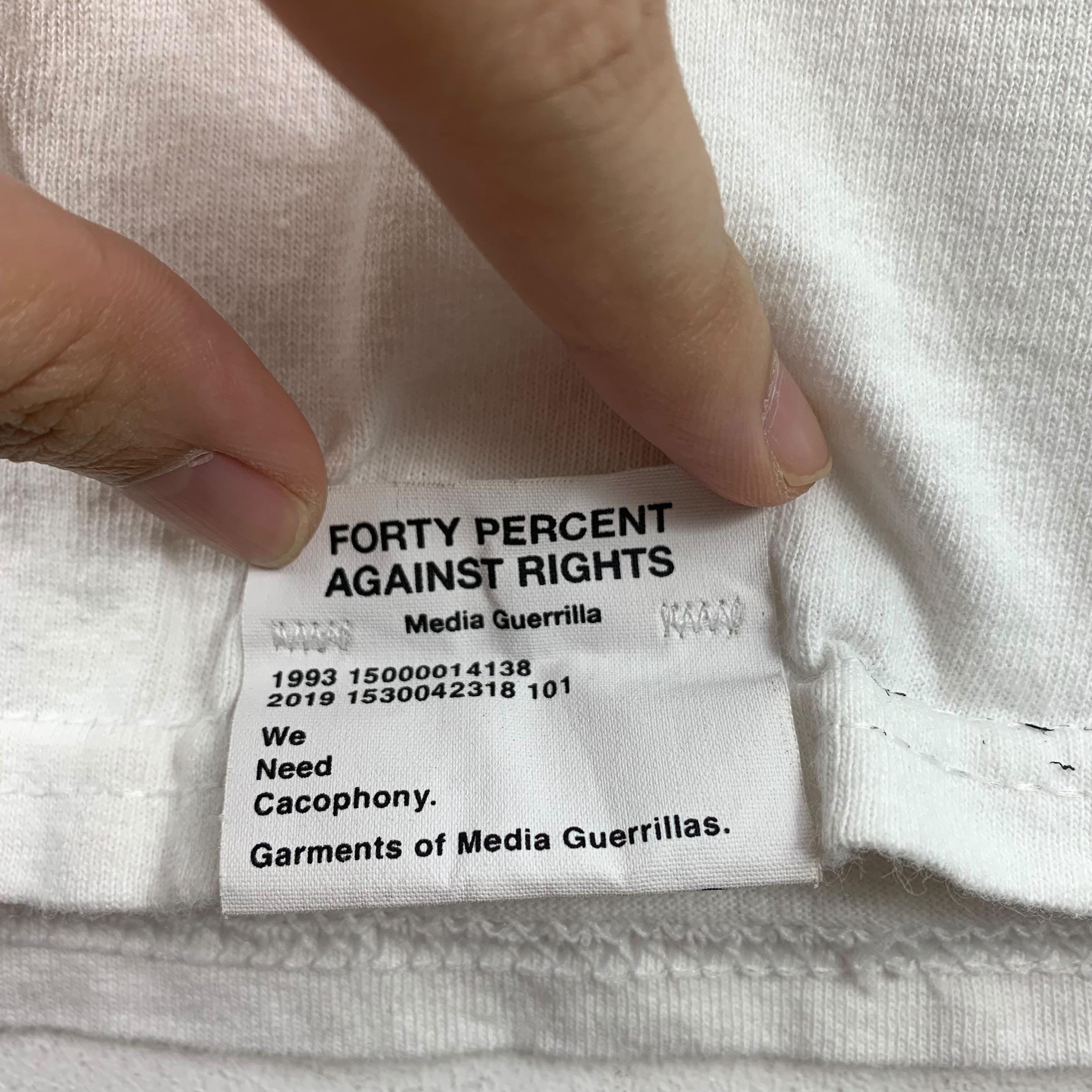 FORTY Percent Against RIGHT (FPAR) Spellout Japanesebrand Tee - Etsy