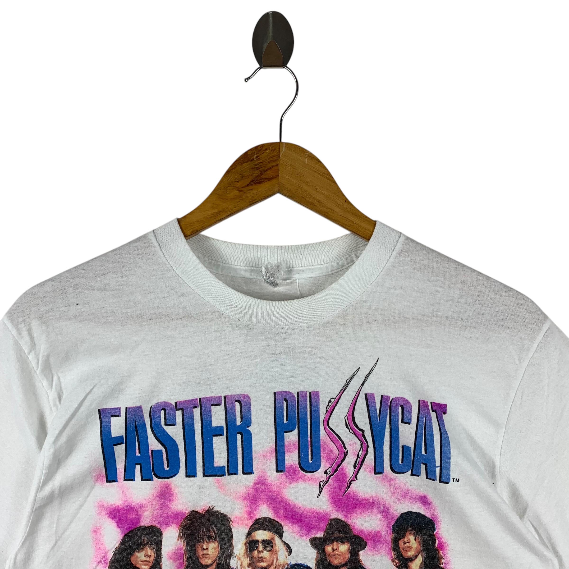 ヴィンテージ 80年代 FASTER PUSSYCAT アメリカンロックバンドTシャツ