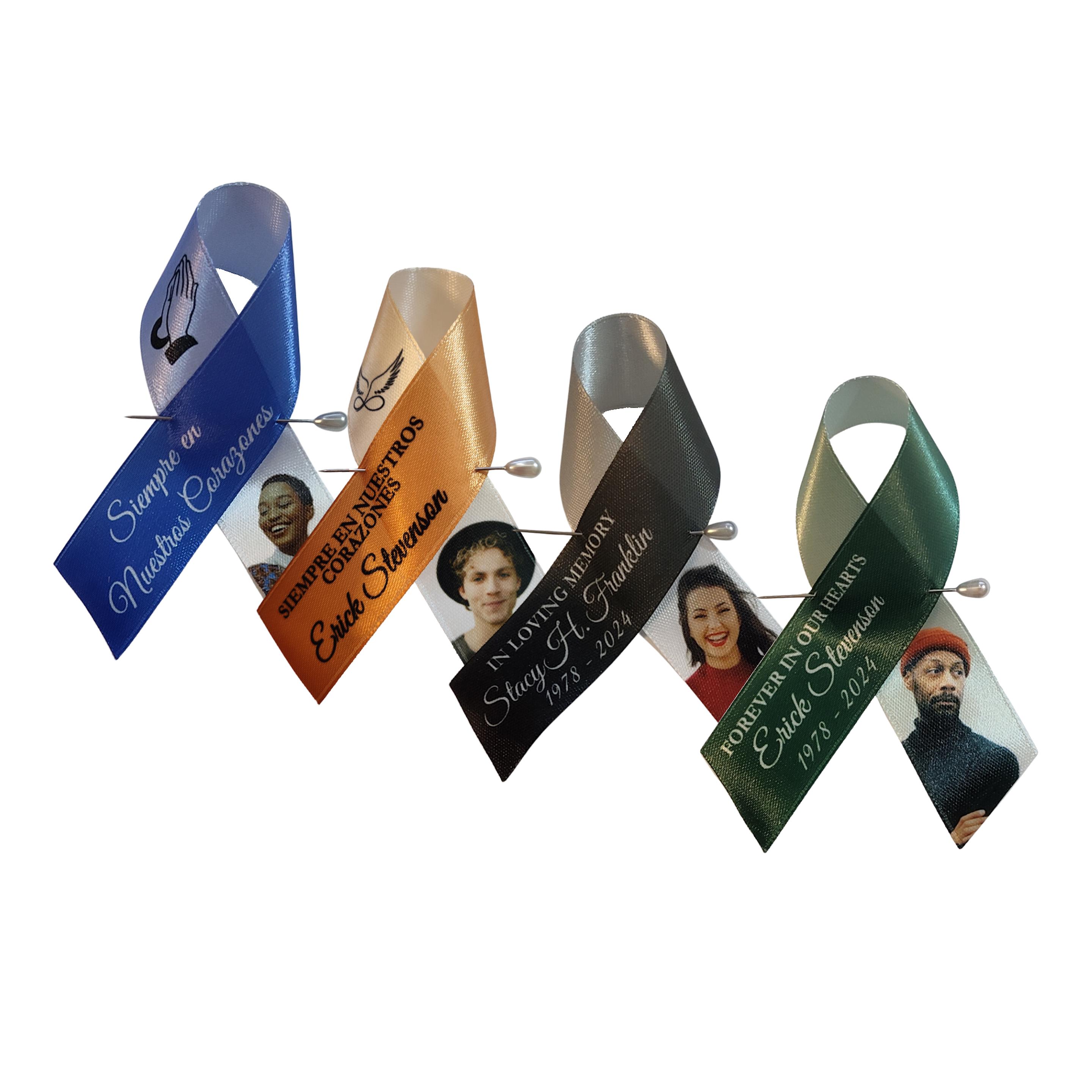 Custom Funeral Ribbon – in Loving Memory Personalized Ribbon Keepsake ...