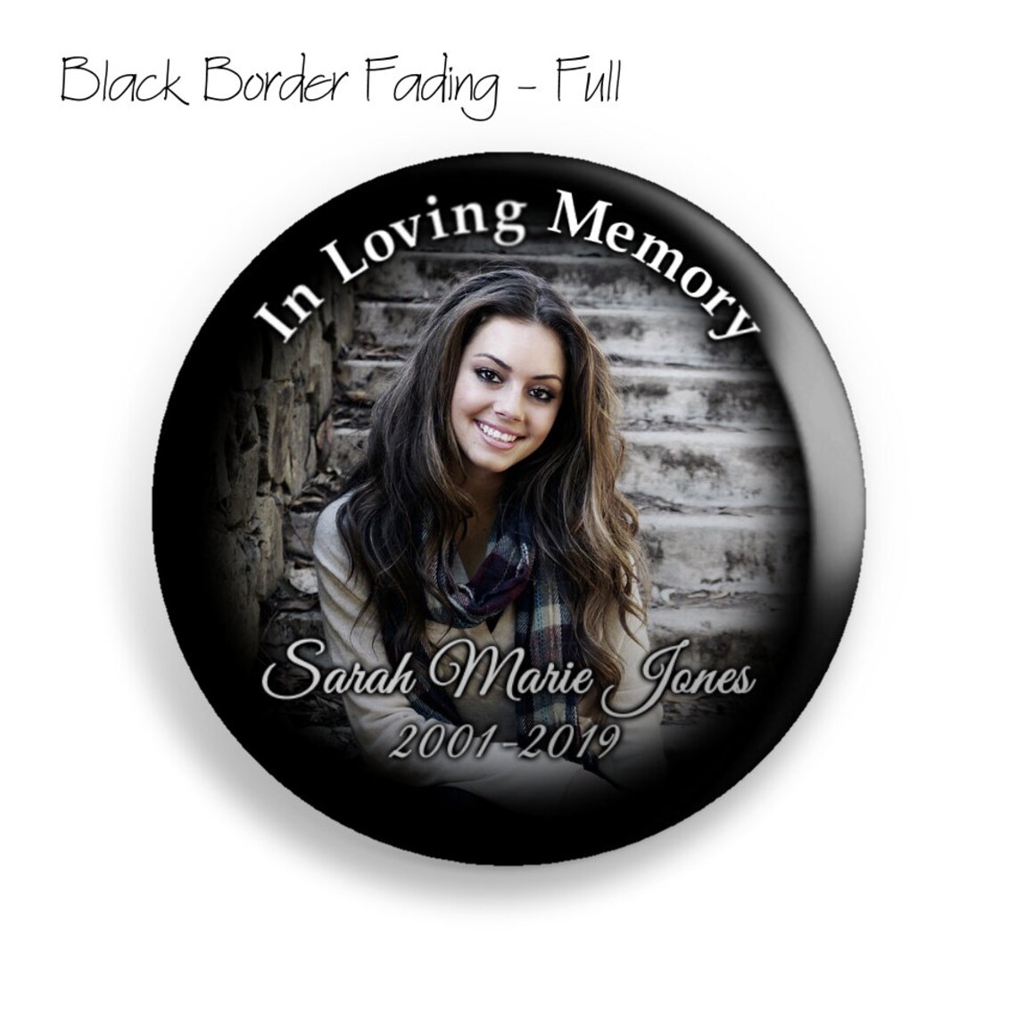 Custom Memorial Button Pins or Memorial Keepsake Etsy