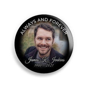 Custom Memorial Fridge Magnets | Celebration of Life Funeral Favors | Personalized Remembrance | In Loving Memory Tribute
