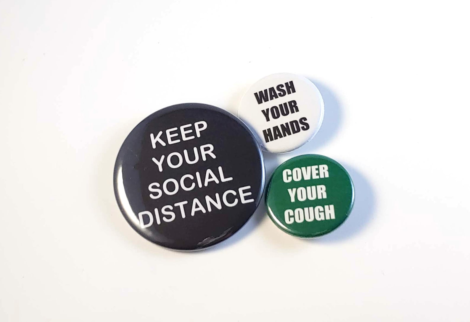 COVER YOUR COUGH Button Pins Pin Back Buttons 2.25 or Etsy