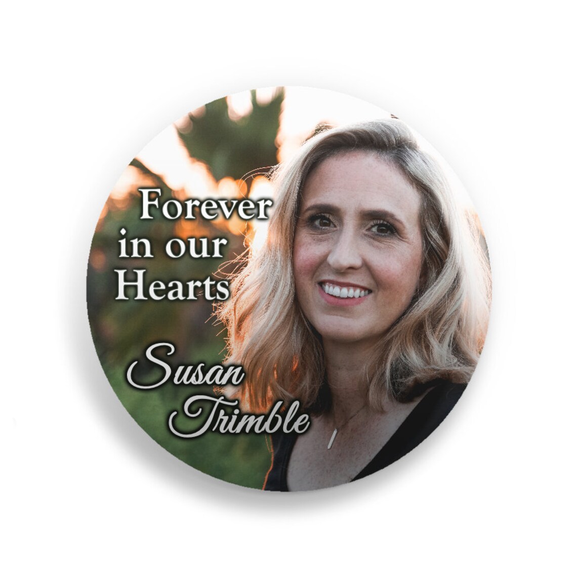 Custom Memorial Button Pins or Memorial Keepsake Etsy