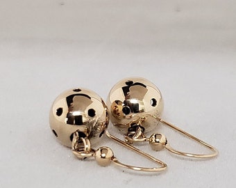 Gold Pickleball Earrings