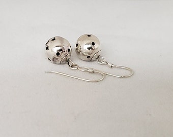 Sterling Pickleball Earrings