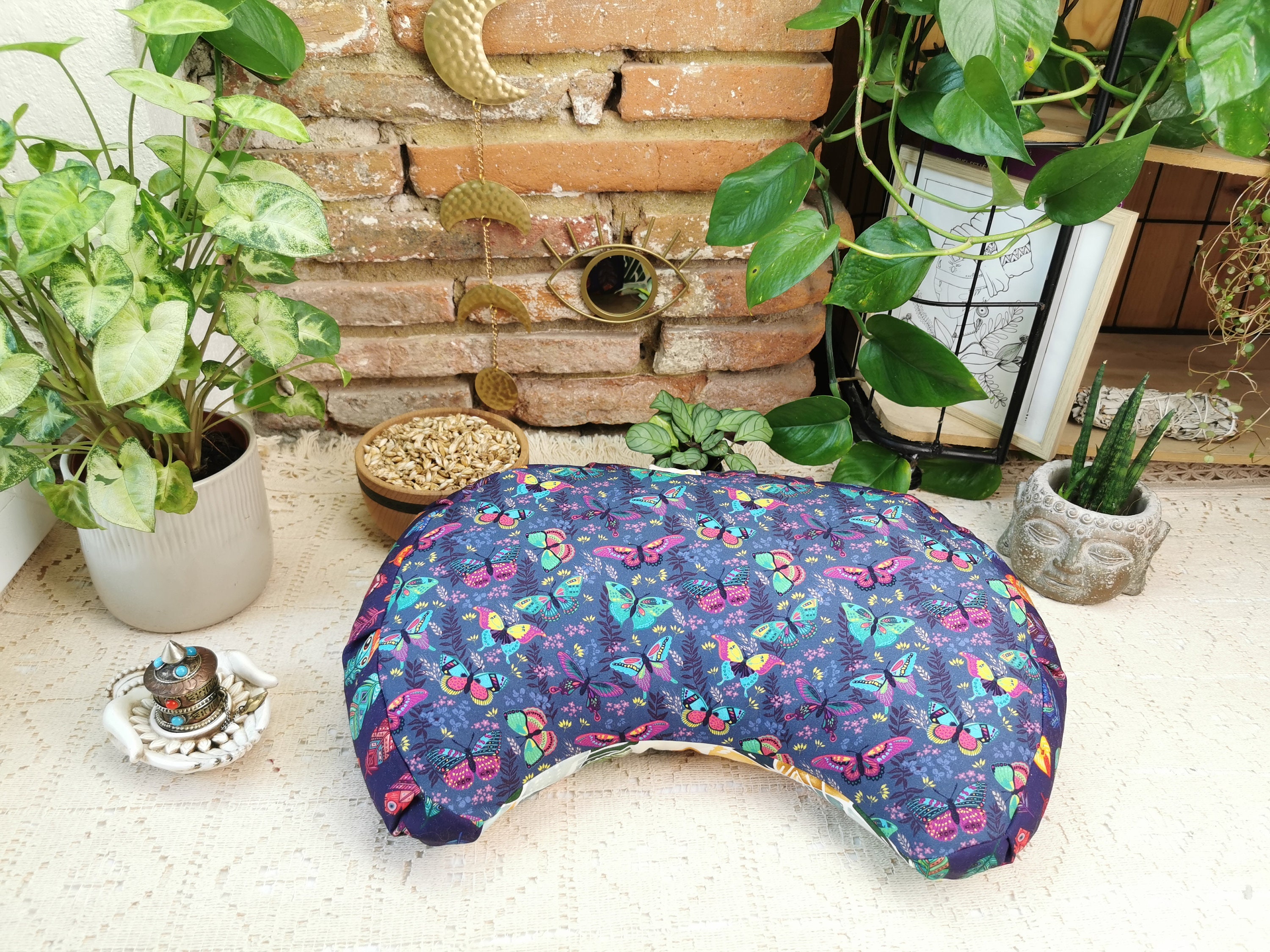 Coussin Demi lune/ Tissus