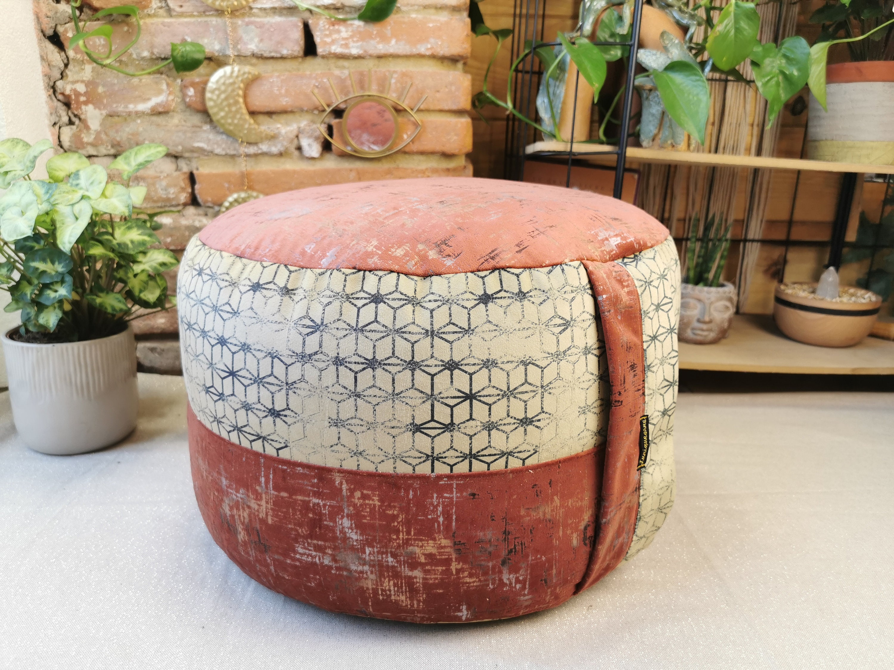 Coussin d'ameublement et de Décoration d'intérieur/Tissus Pouf en Balle d'épeautre Bio Zafu Yoga Méd