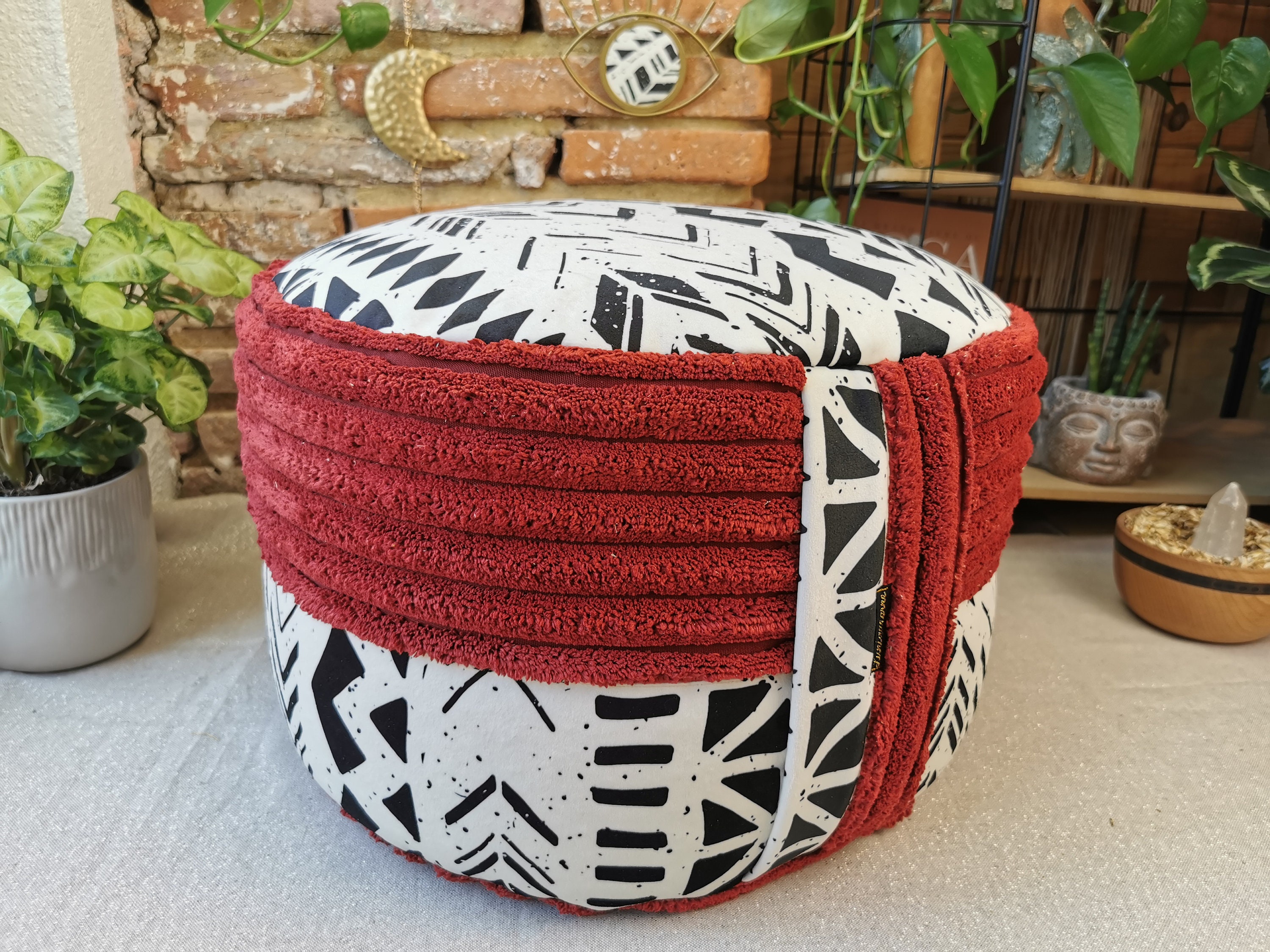 Coussin d'ameublement et de Décoration d'intérieur/Tissus Pouf en Balle d'épeautre Bio Zafu Yoga Méd