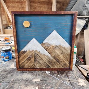 Reclaimed wood art
