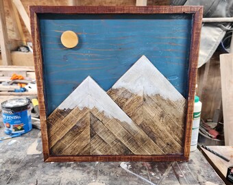 Reclaimed wood art