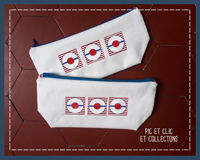 Trousse Marin d'eau Douce trousse Marin, Pompon, Toile Enduite Toile Impérméable, Trousse Imperméabl