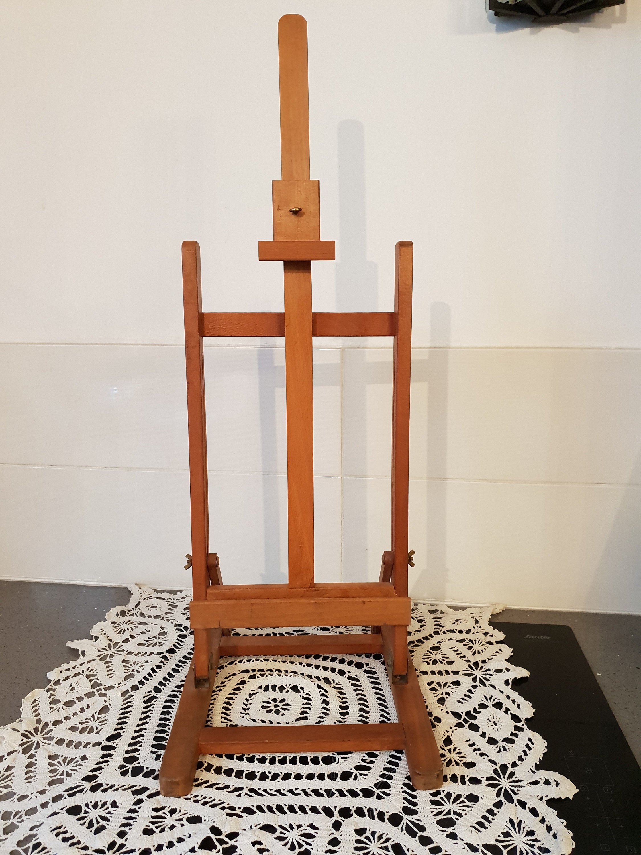 French Vintage Wood Portable art Easel Personal Adjustable Etsy