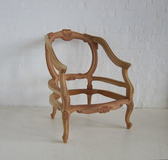 French Carved Tub Chair Etsy