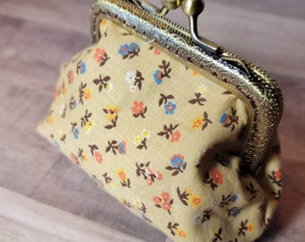 Zip coin purse Antique,Spring Flowers Blossoms,Girls Fashion Purse 