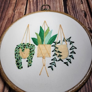 Flower Embroidery Hoop Art: Hand-Stitched Garden Decor (8 inch)