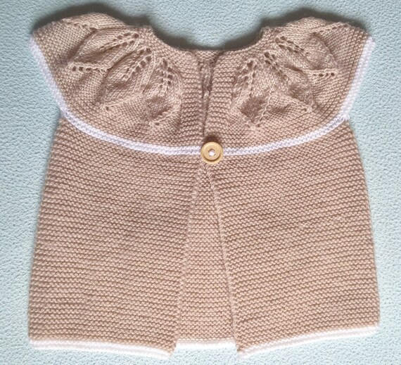 Gilet Manches Courtes Pour Bebe Fille De 12 Mois Tricot Fait Etsy Gilet Manches Courtes Pour Bebe Fille De 12 Mois Tricot Fait Etsy