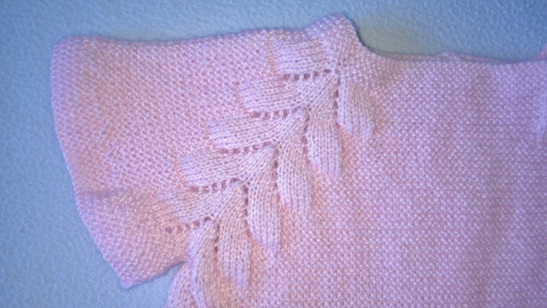Robe rose pâle pour bébé de 12 mois image 3