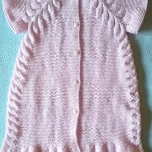 Robe rose pâle pour bébé de 12 mois image 4