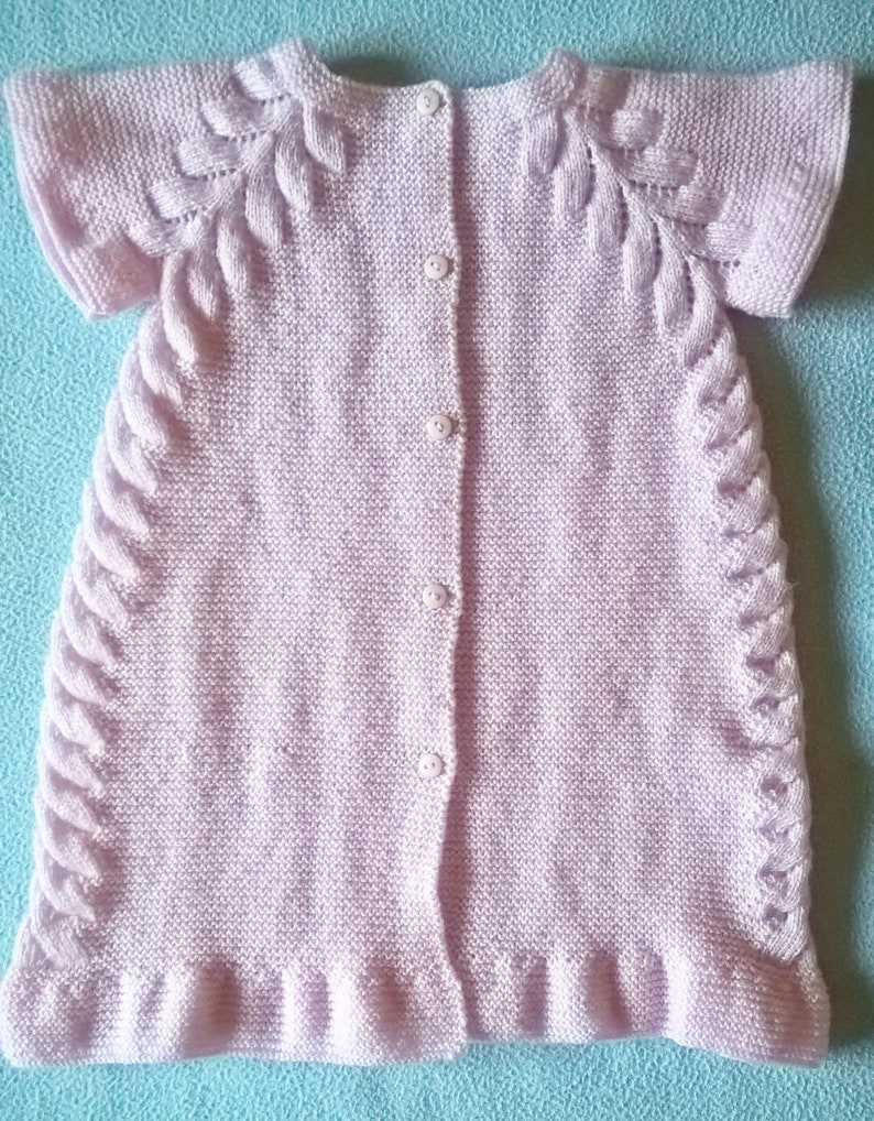 Robe rose pâle pour bébé de 12 mois image 4