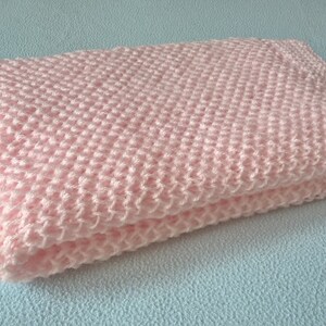Couverture Bebe Tricot Fait Main Gris Perle Etsy