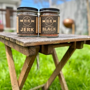 H&K Nomad Collection | Gourmet Global Spice Blends | Blackening Spice | Jerk Seasoning | Glass Jars | Vegan | Gluten Free
