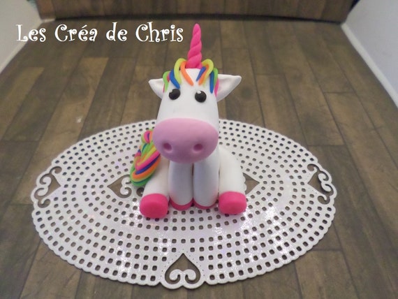 Unicorn Rainbow Character In Fimo