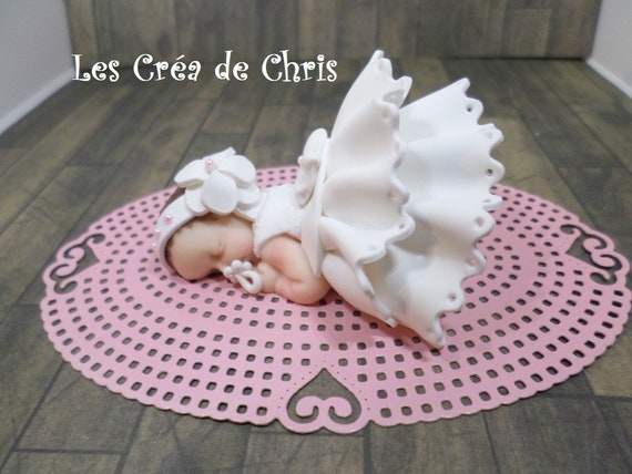 Baby Girl Theme Baptism In Fimo Etsy Baby Girl Theme Baptism In Fimo Etsy