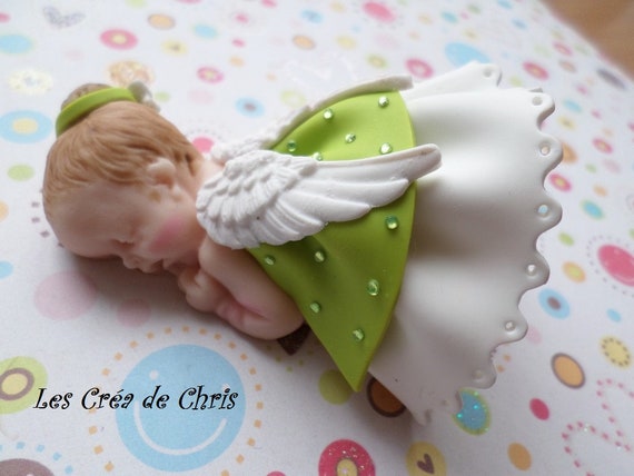 Bebe Fimo Fille Ange Au Choix Etsy France