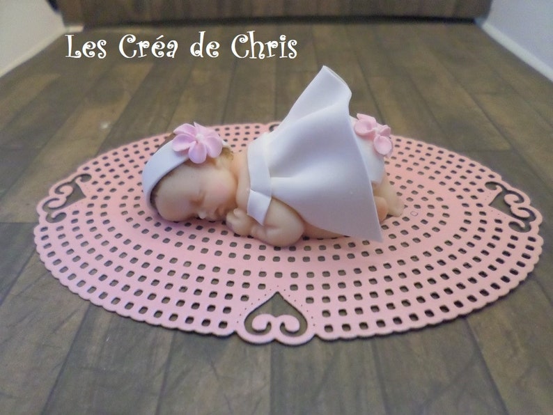 Baby Girl Theme Baptism In Fimo Etsy