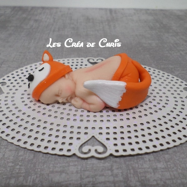 Bébé fimo Animaux renard, lion, girafe, panda ou paresseux différents modèles au choix.