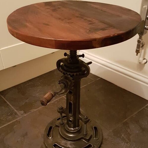 Industrial Style Side Table/bar Table/ Bar Stool With Working Etsy UK