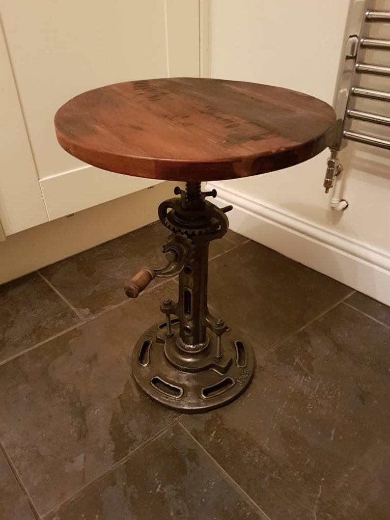 Industrial Style Side Table/bar Table/ Bar Stool With Working Etsy UK