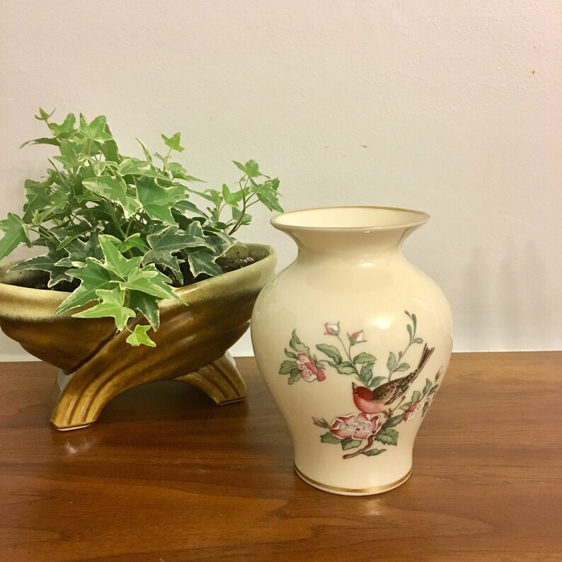Vintage Lenox Serenade Medium Vase Lenox Porcelain Vase Lenox Etsy