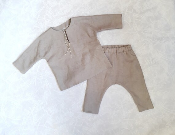 linen baby clothes