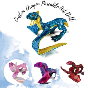 Custom Poseable Small Dragon Art Doll