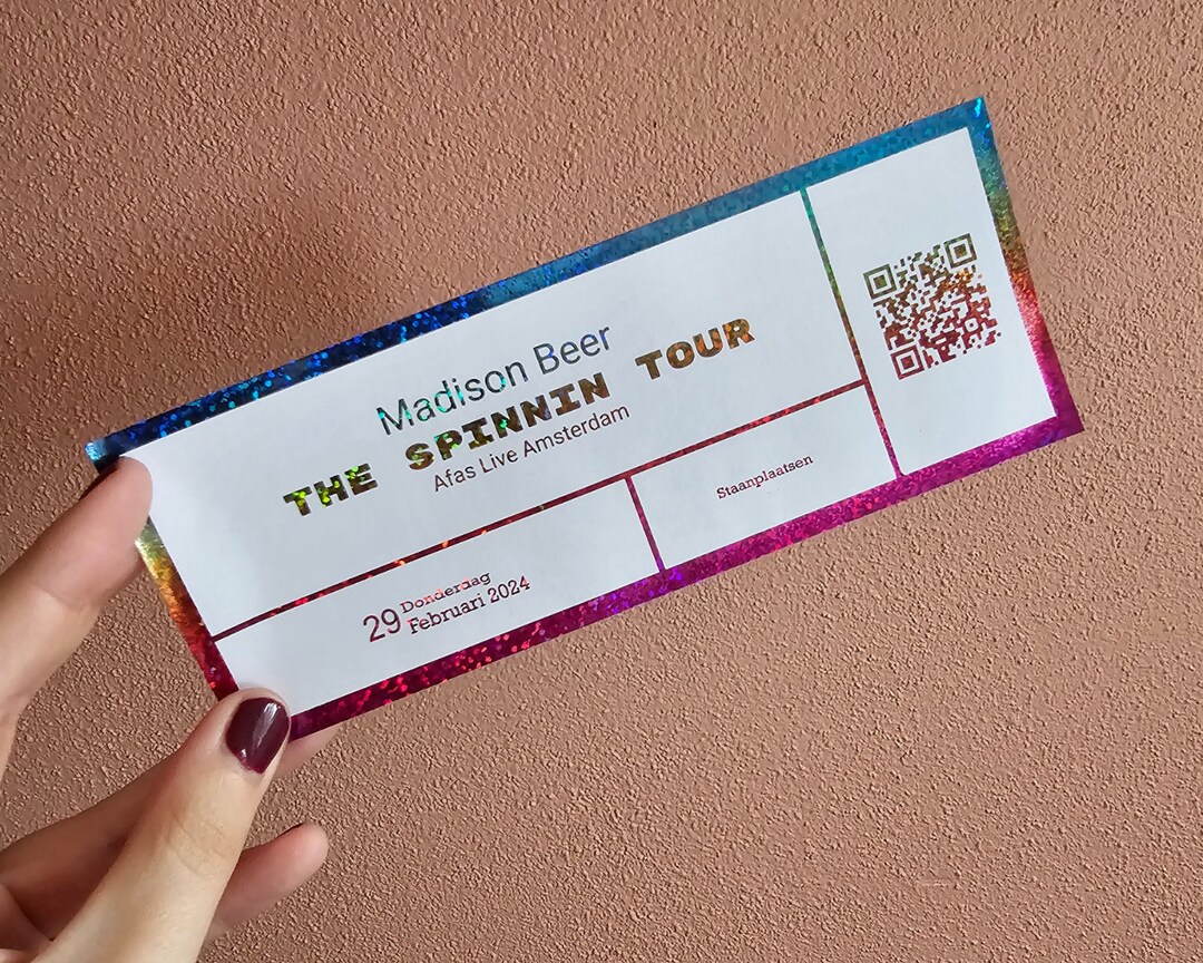 Madison Beer Concert Collectors Ticket the Spinnin Tour Etsy