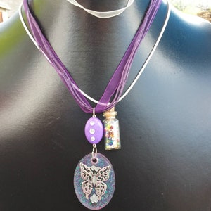 Purple Butterfly theme necklaces