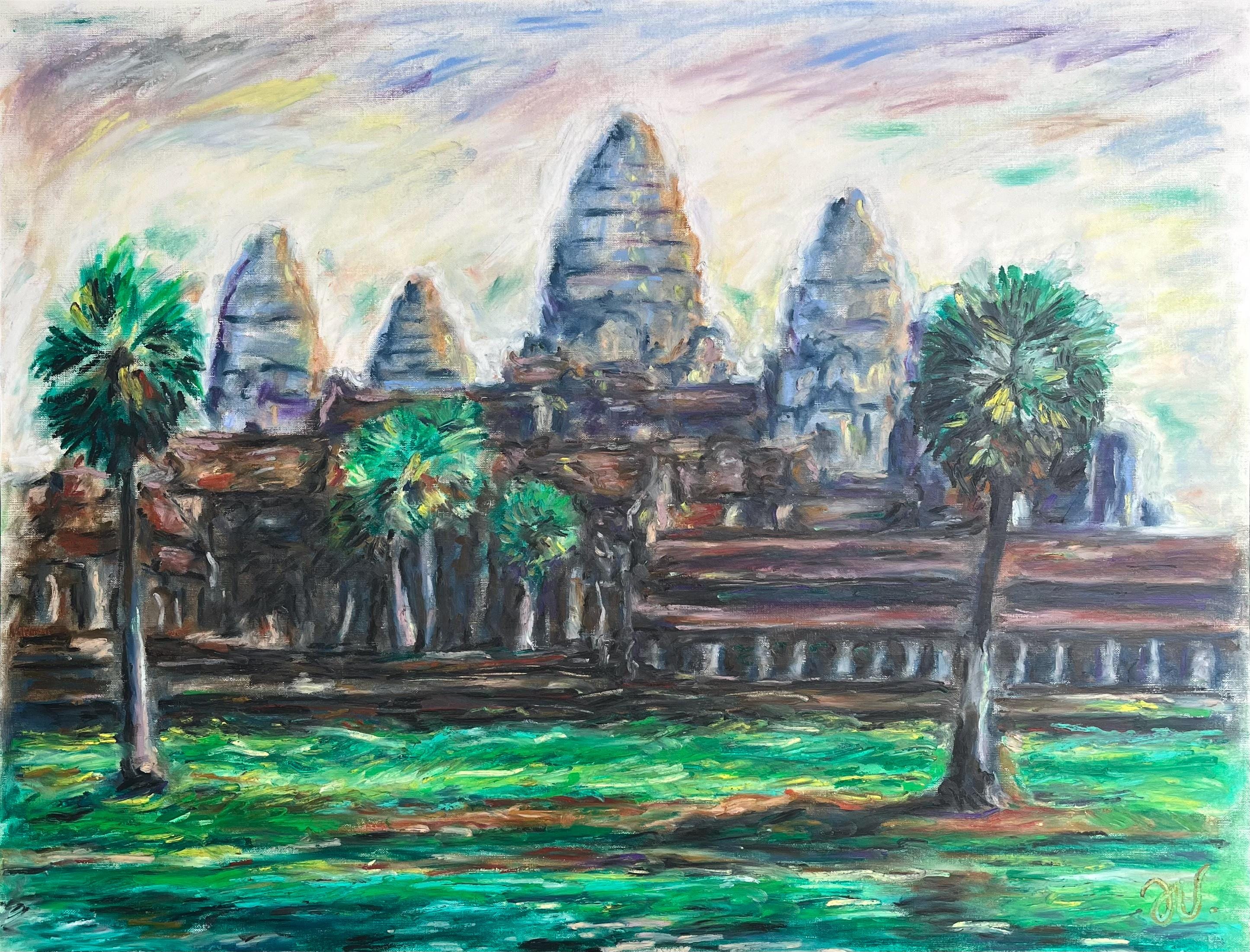Cambodian oil painting - Etsy 日本