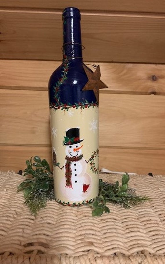 How to Paint Wine Bottles