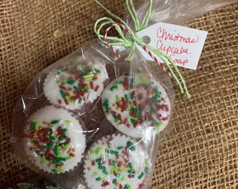 Mini Christmas Cupcake Soap