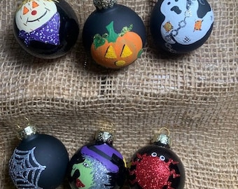 Hand-painted Halloween Ornaments
