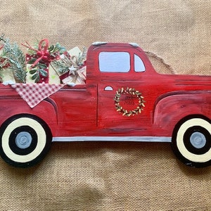 Ole Red Truck Decor