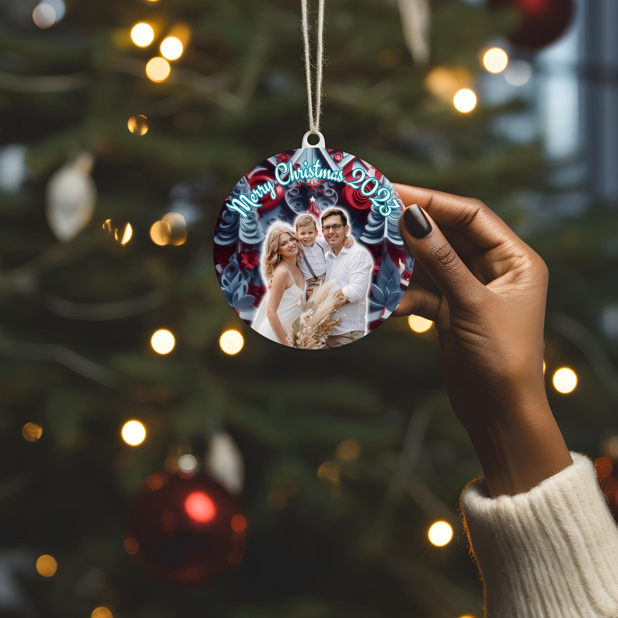 Custom Christmas Family Ornament Personalized Design - Etsy