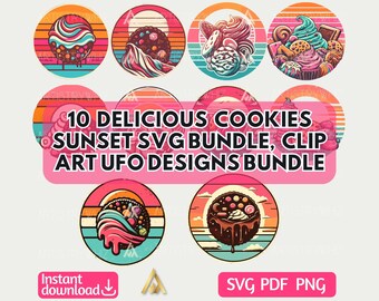 Digital Cookie SVG Bundle, Cookies Baking Svg, Gingerbread Man Clipart, Chocolate Chip, Cricut Files, Holiday Gifts