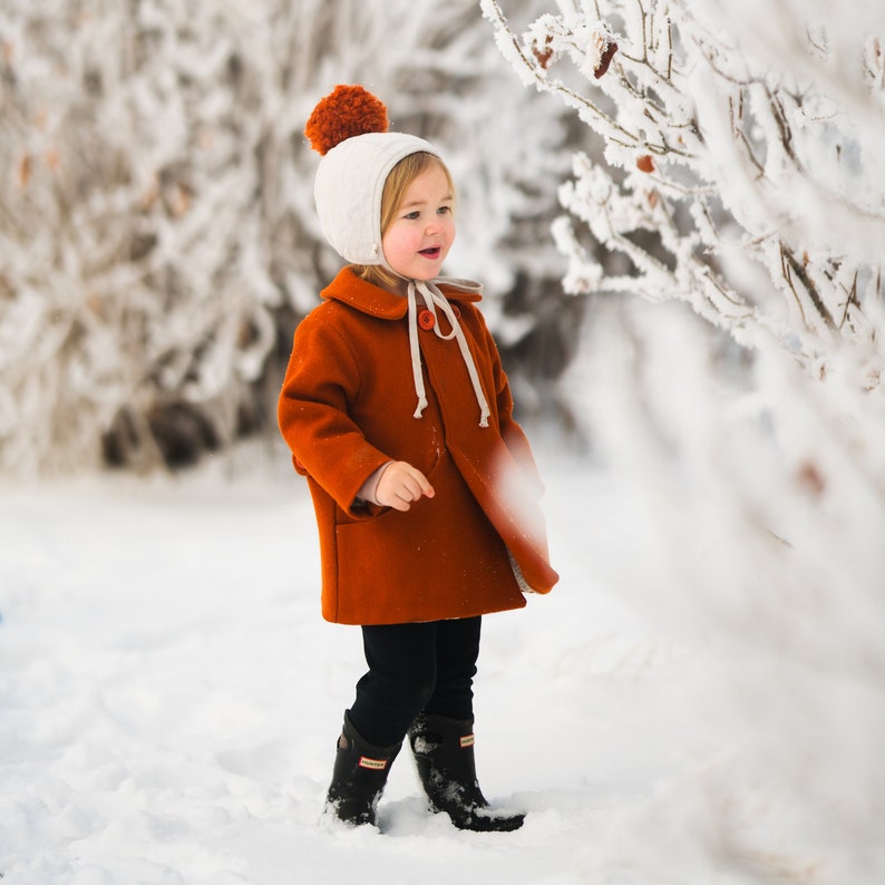 Camel Brown Corduroy Coat Fall Unisex Baby Jacket Warm Minimalist Toddler Coat Timeless Infant Peacoat Baby Autumn Coat With Pockets