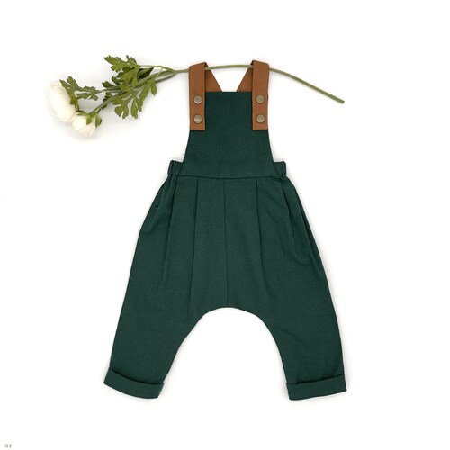 Linen Boy Overalls Baby Dungarees Birthday Cake Smash Outfit Etsy